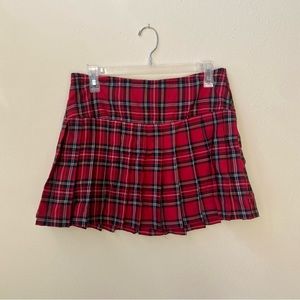 Plaid mini skirt
